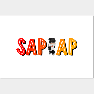 Sapnap (with MC Skin) Posters and Art